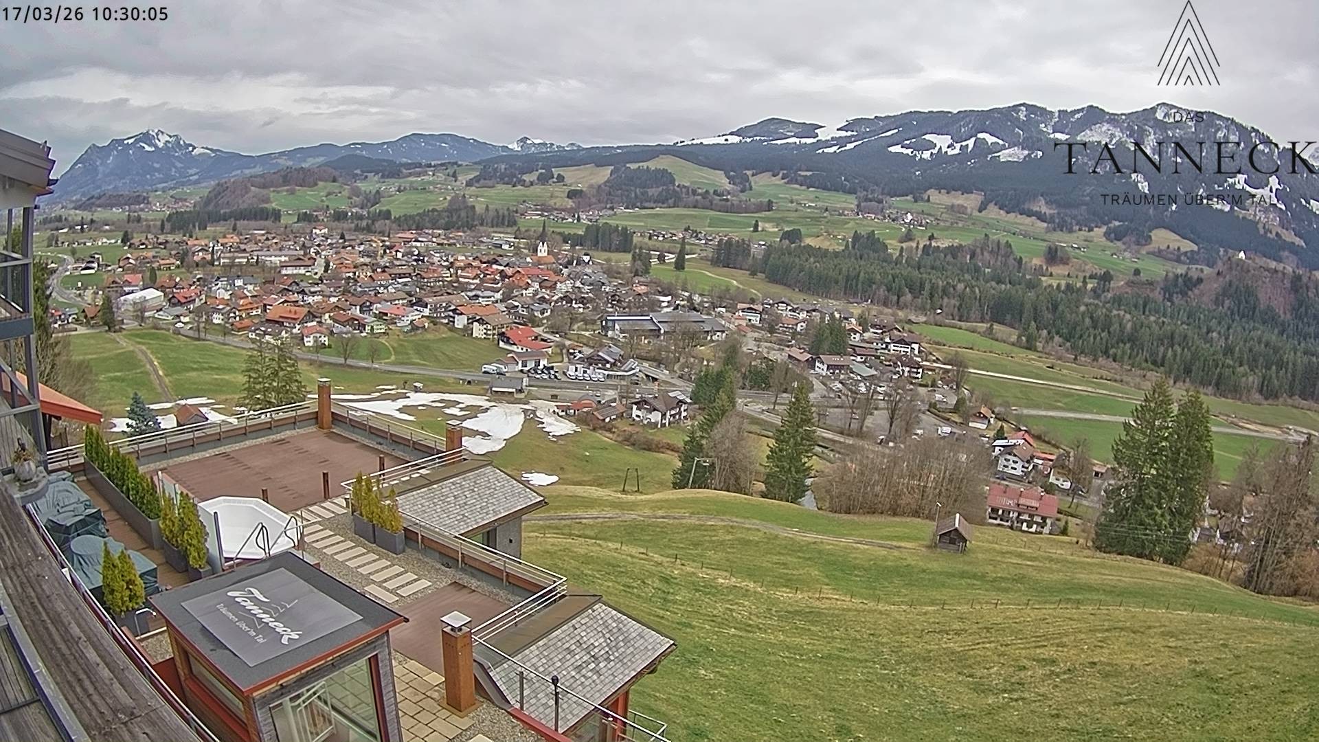 Archiv Foto Webcam Fischen, Hotel Tanneck