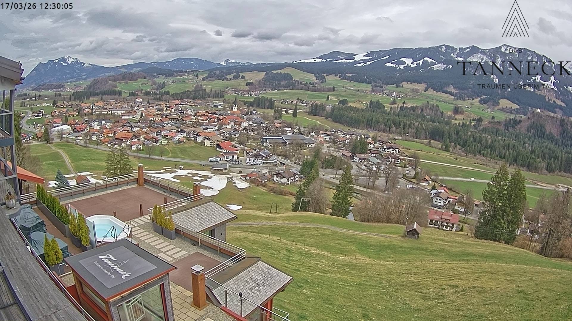 Archiv Foto Webcam Fischen, Hotel Tanneck