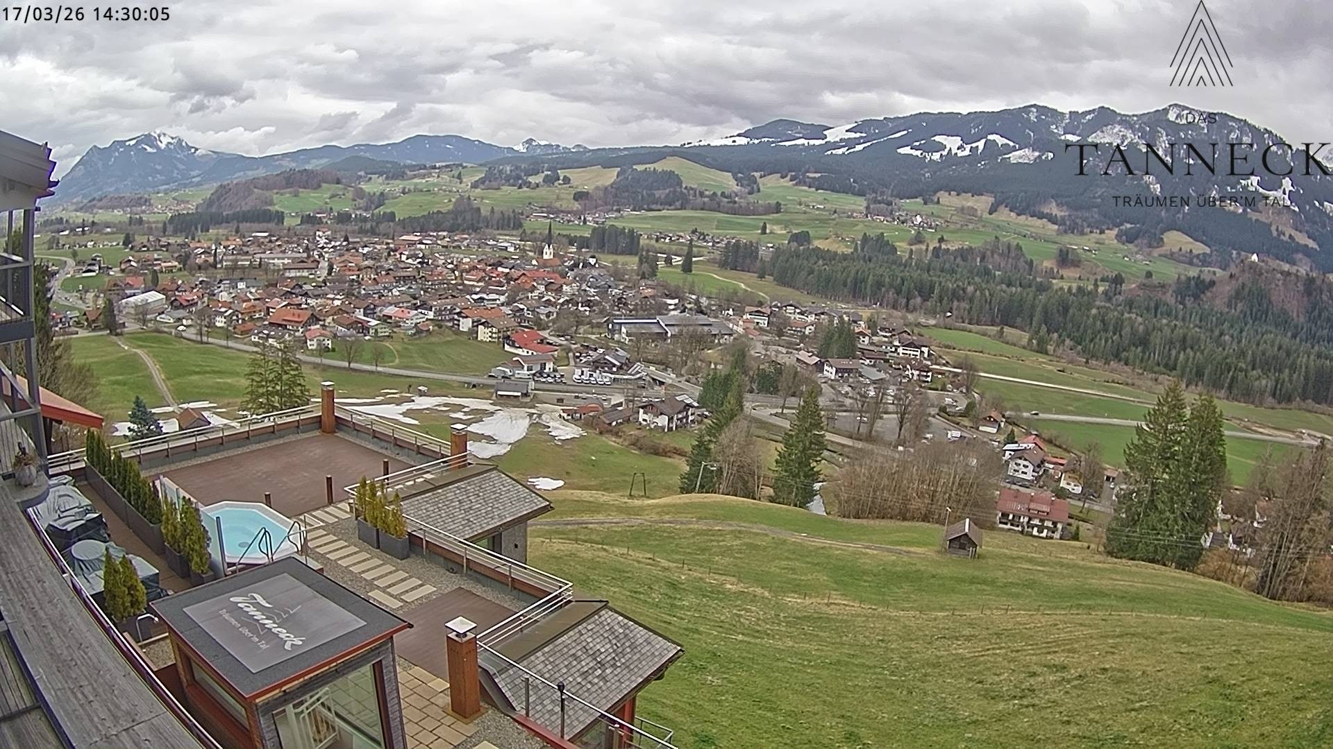 Archiv Foto Webcam Fischen, Hotel Tanneck