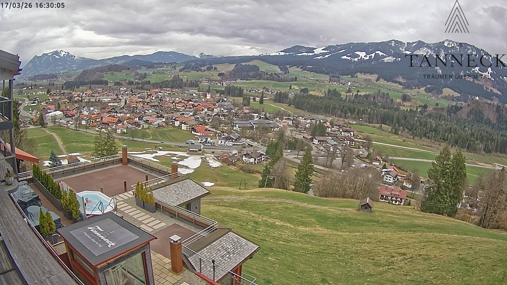 Archiv Foto Webcam Fischen, Hotel Tanneck