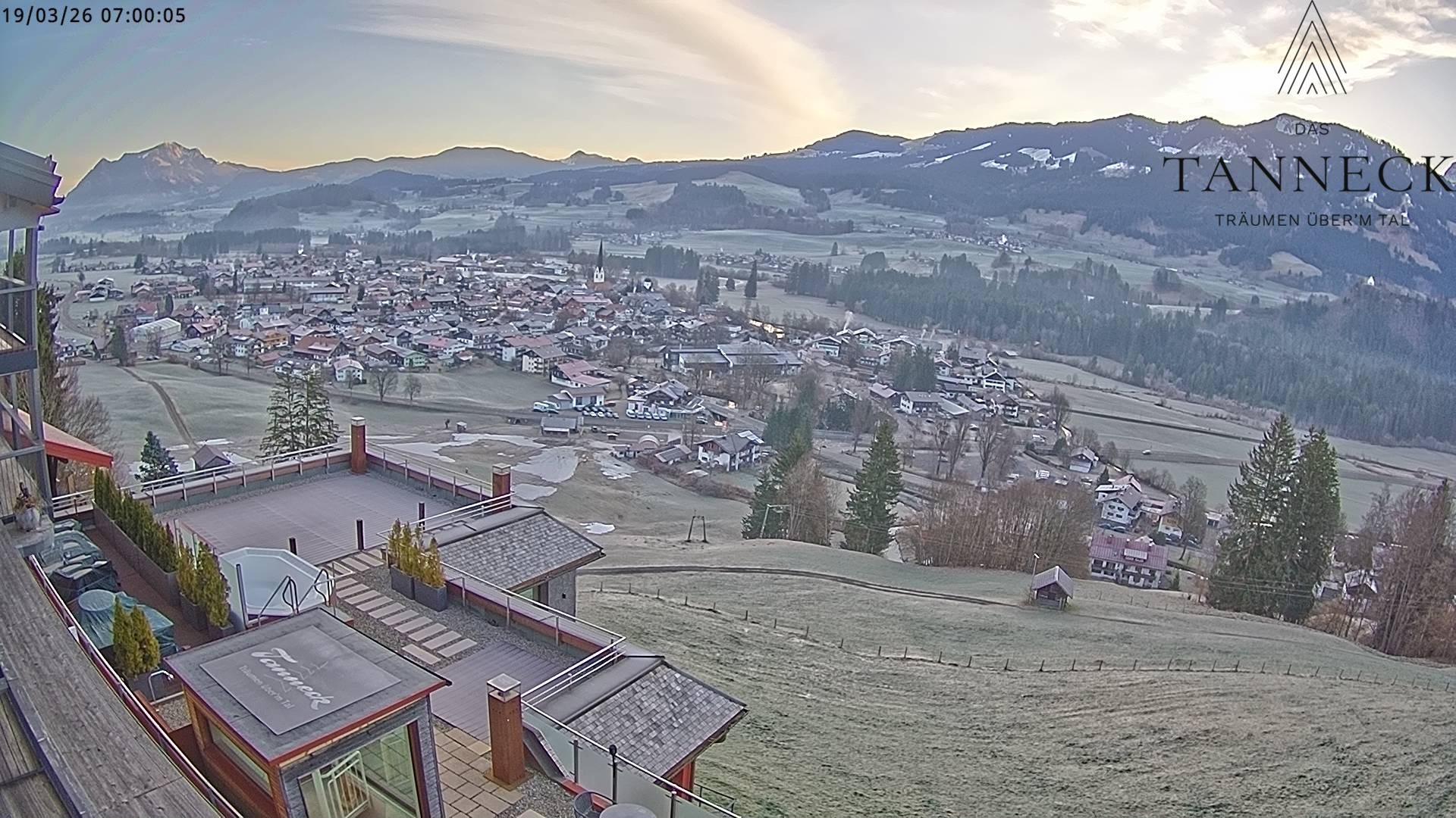 Archiv Foto Webcam Fischen, Hotel Tanneck