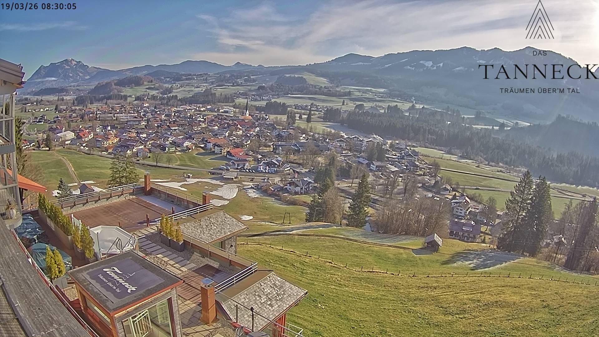Archiv Foto Webcam Fischen, Hotel Tanneck