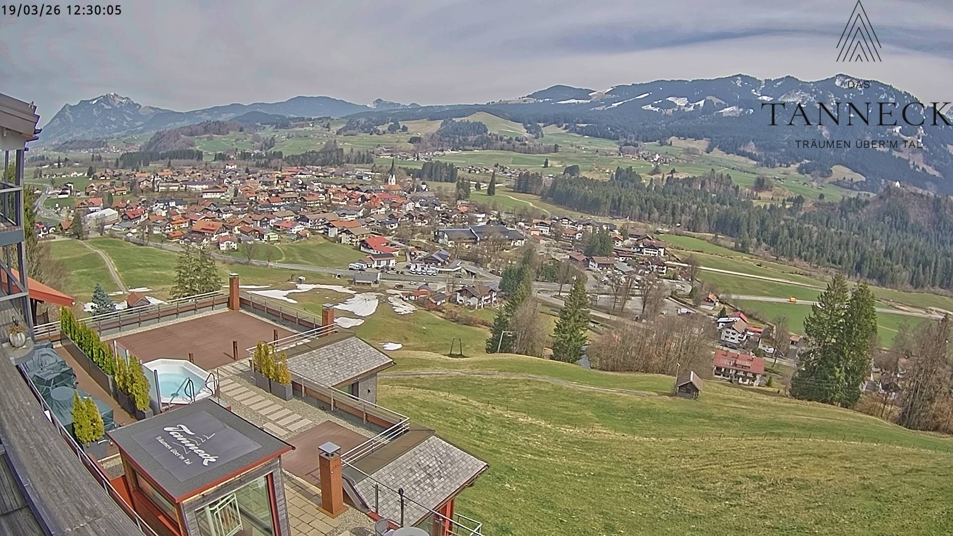 Archiv Foto Webcam Fischen, Hotel Tanneck