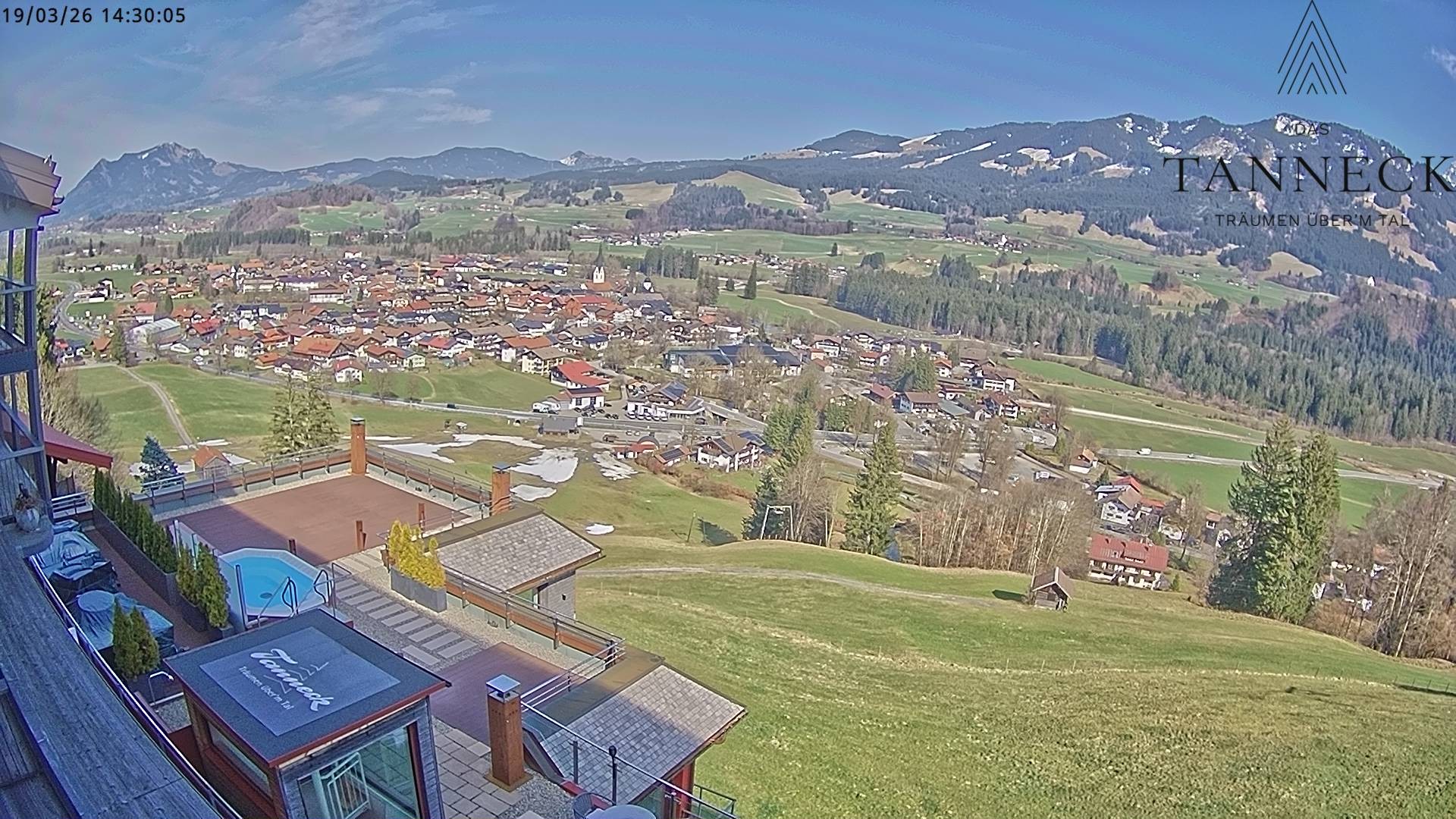 Archiv Foto Webcam Fischen, Hotel Tanneck