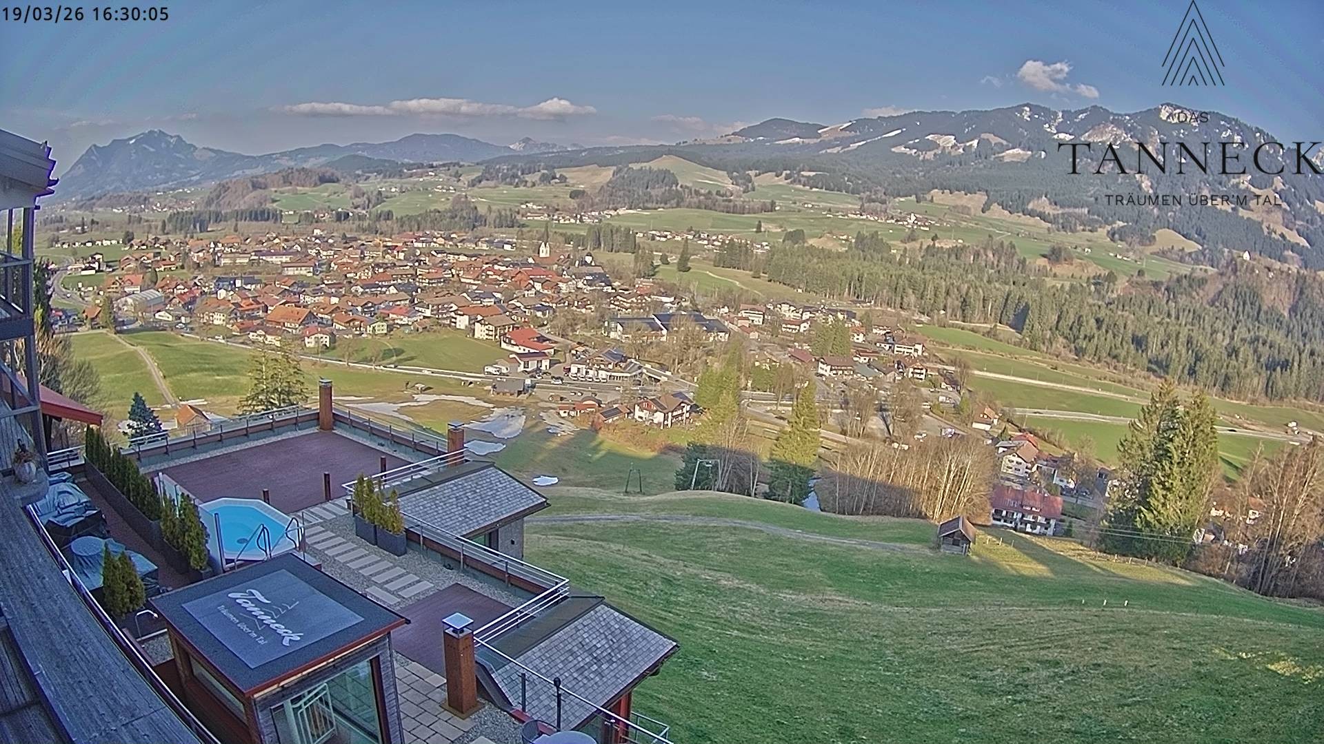 Archiv Foto Webcam Fischen, Hotel Tanneck