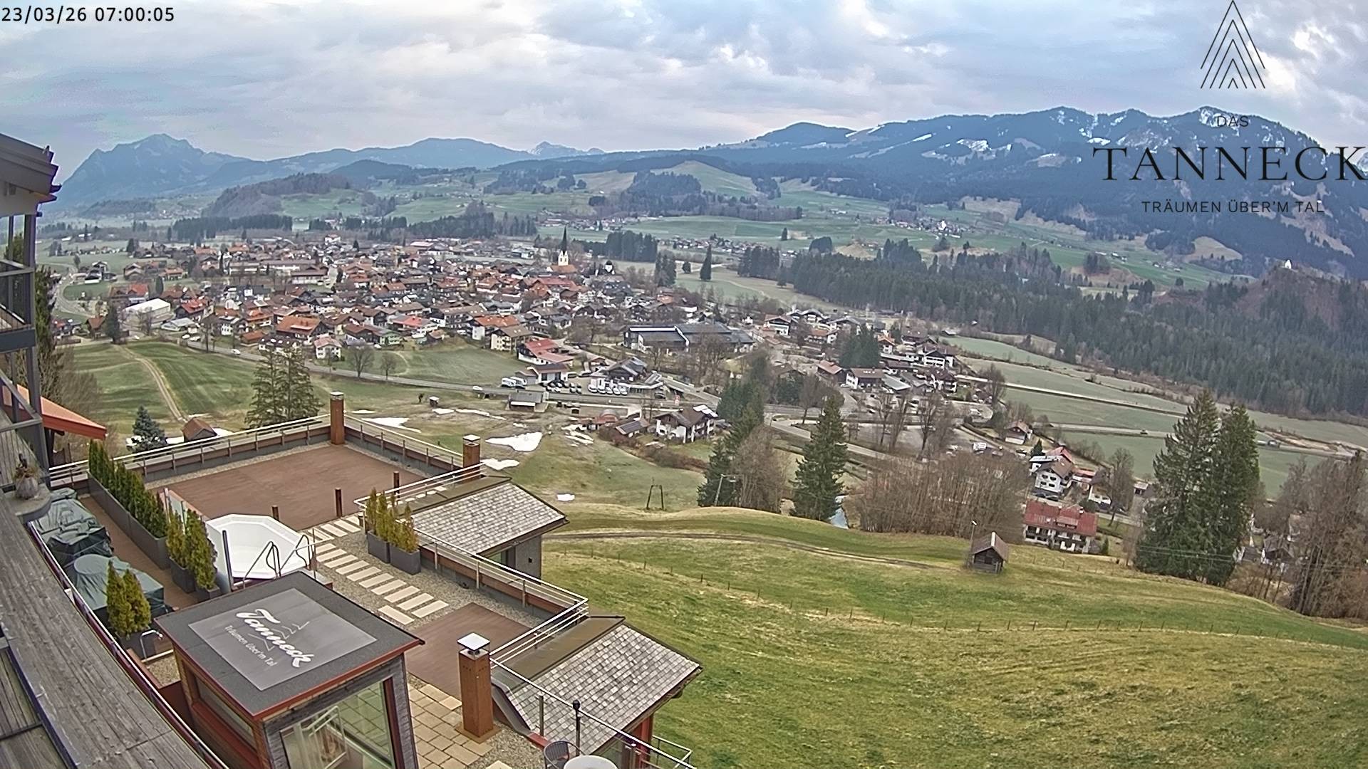 Archiv Foto Webcam Fischen, Hotel Tanneck