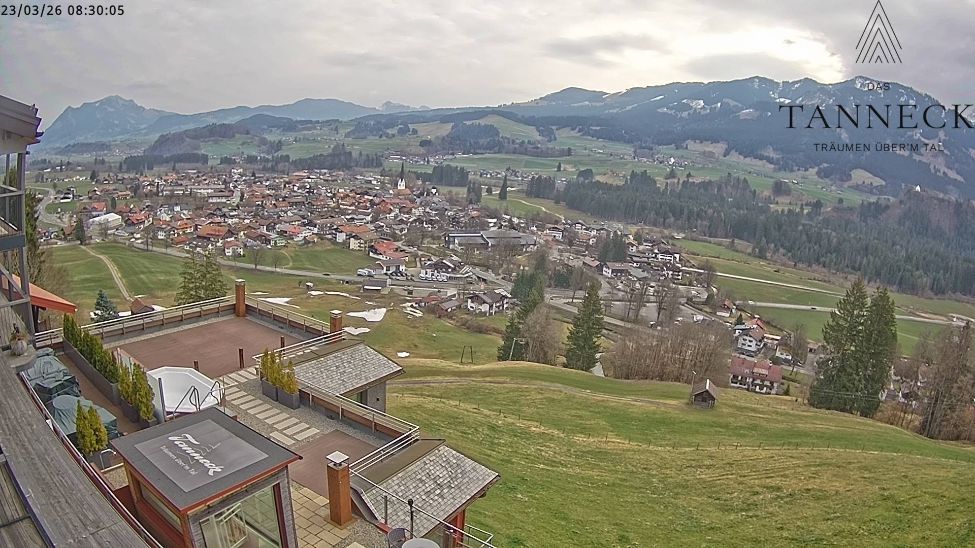 Archiv Foto Webcam Fischen, Hotel Tanneck