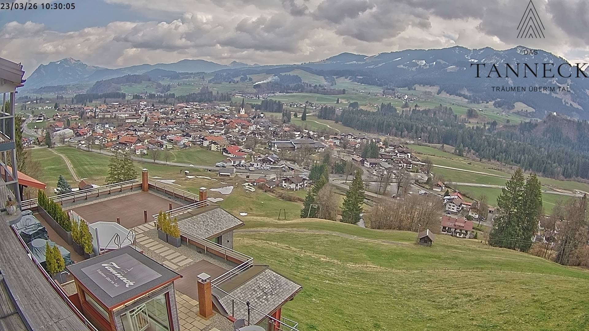Archiv Foto Webcam Fischen, Hotel Tanneck
