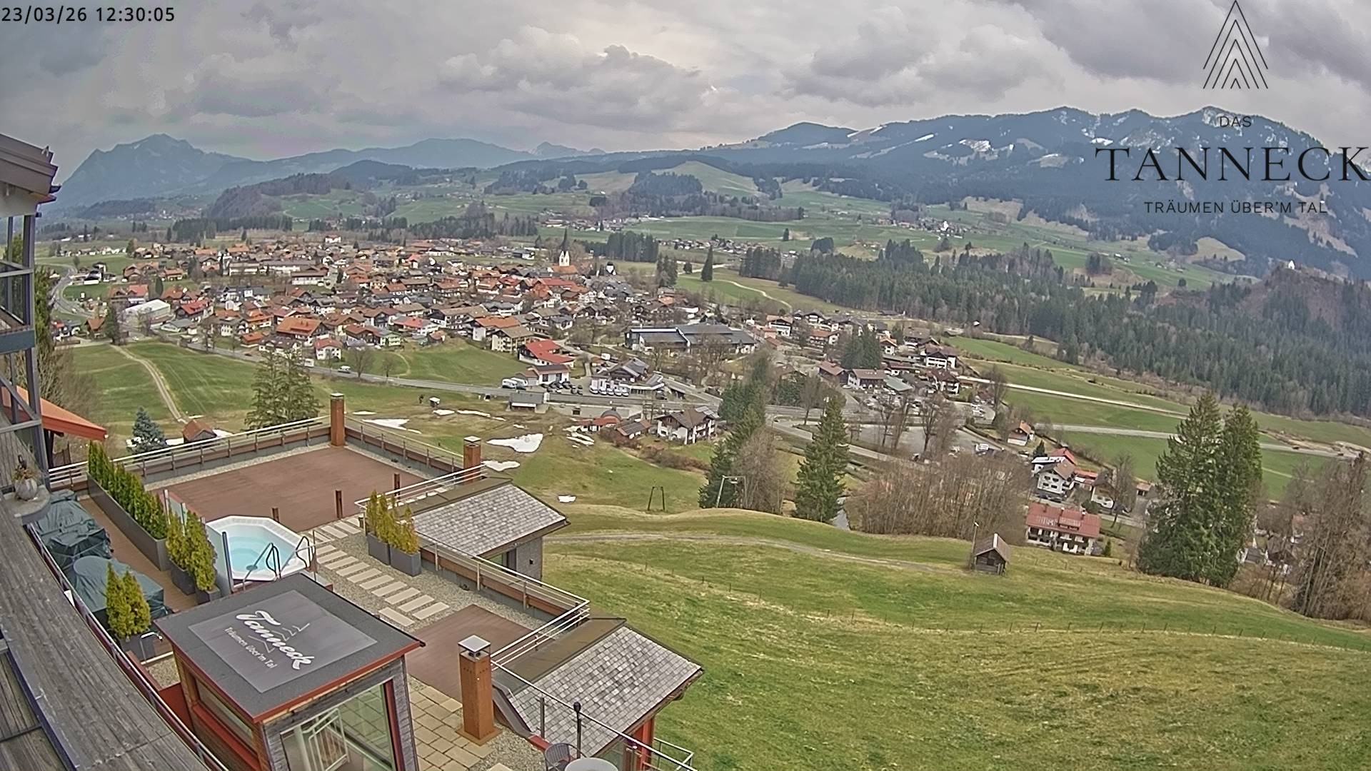 Archiv Foto Webcam Fischen, Hotel Tanneck
