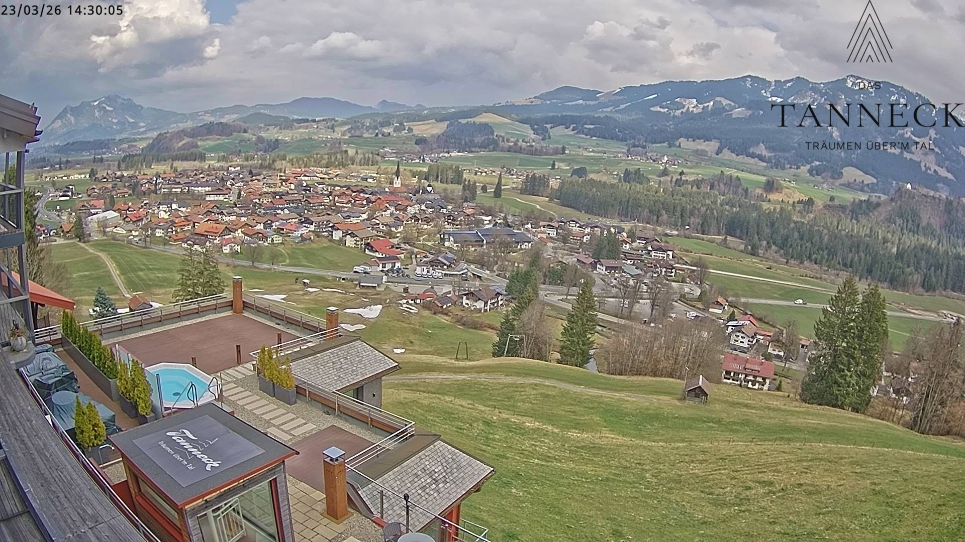 Archiv Foto Webcam Fischen, Hotel Tanneck