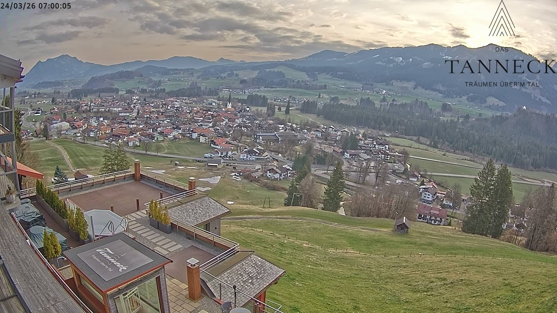 Archiv Foto Webcam Fischen, Hotel Tanneck