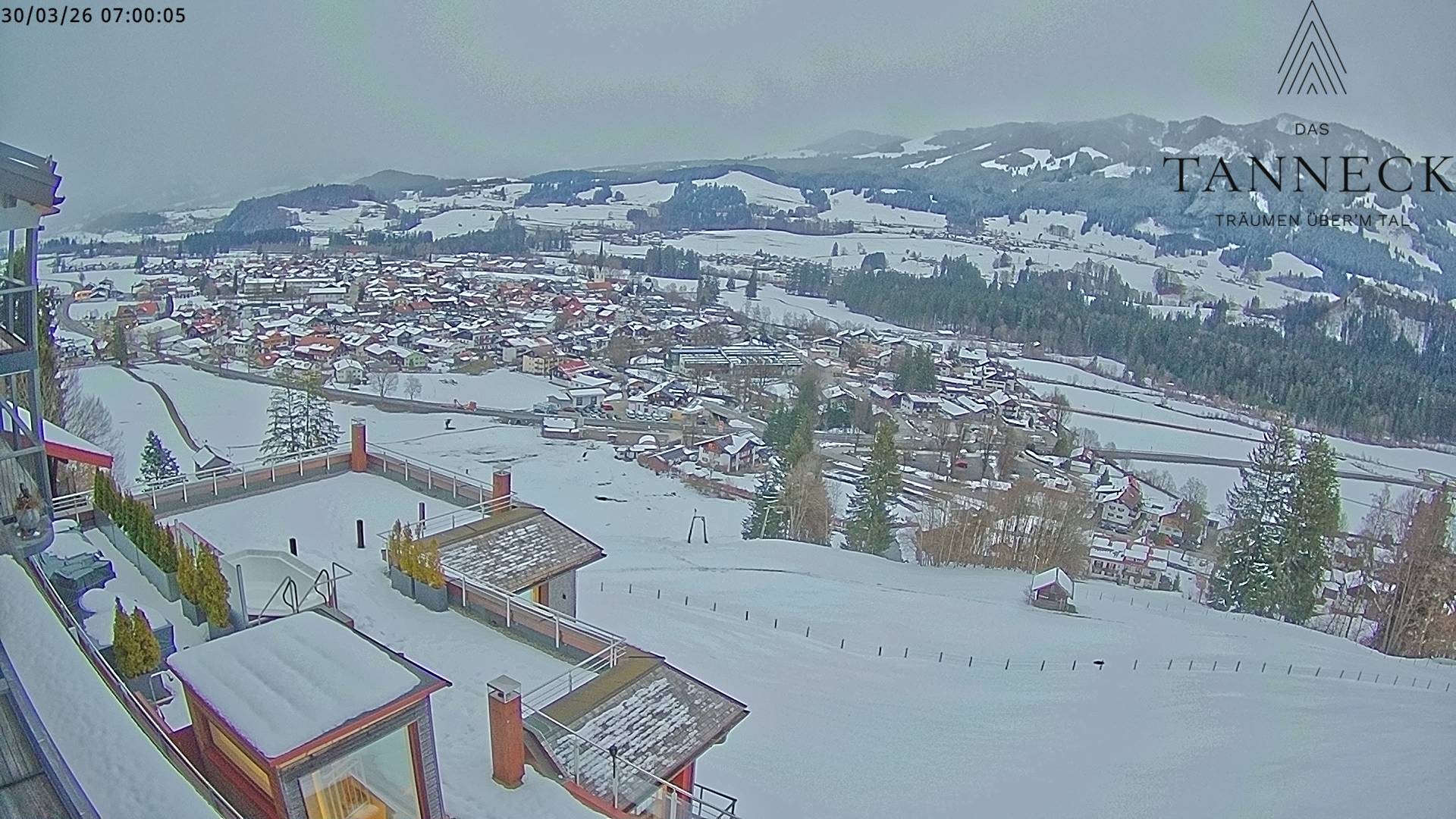 Archiv Foto Webcam Fischen, Hotel Tanneck