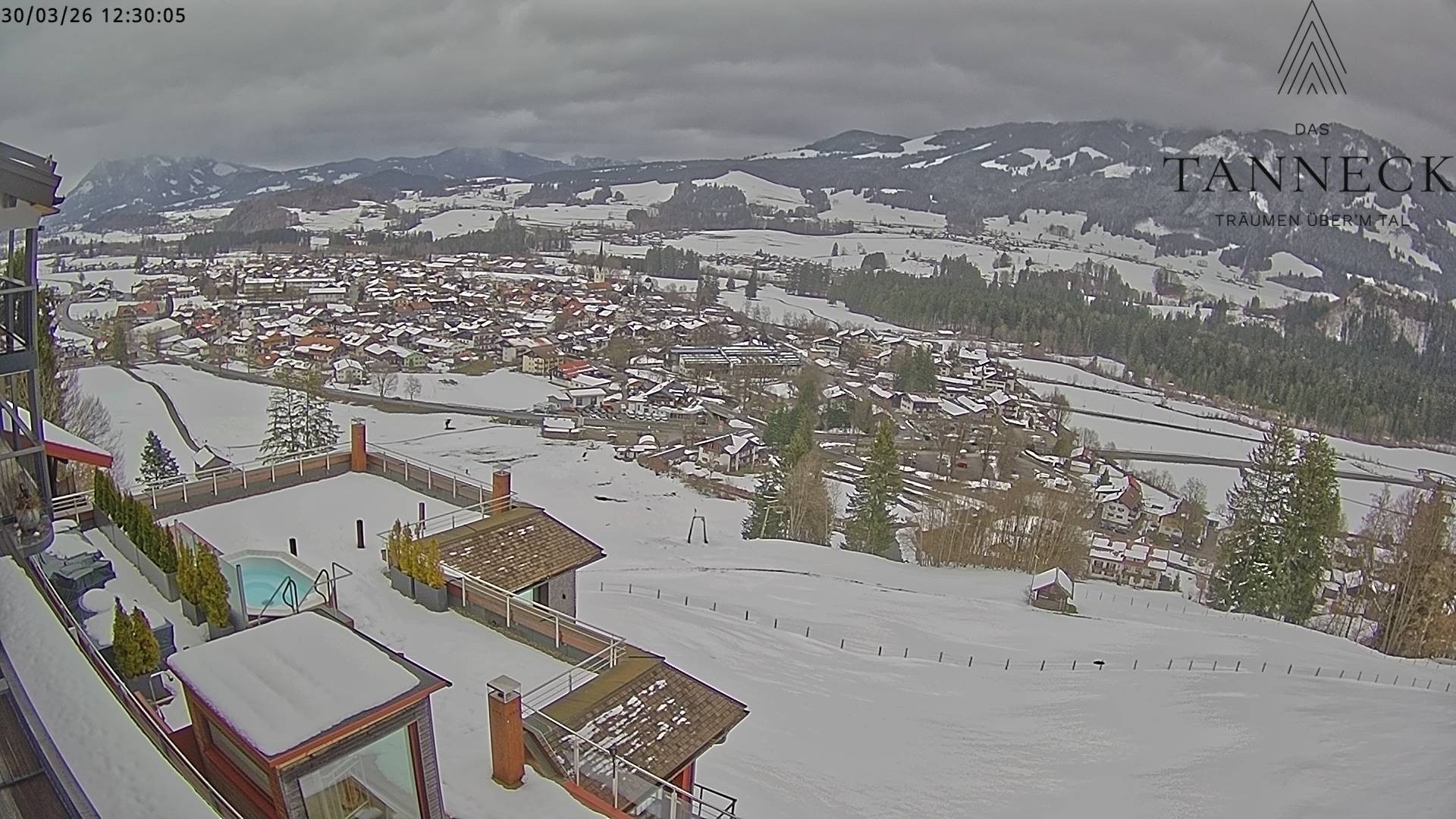 Archiv Foto Webcam Fischen, Hotel Tanneck