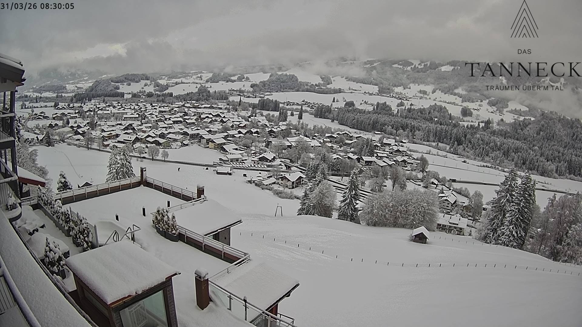 Archiv Foto Webcam Fischen, Hotel Tanneck