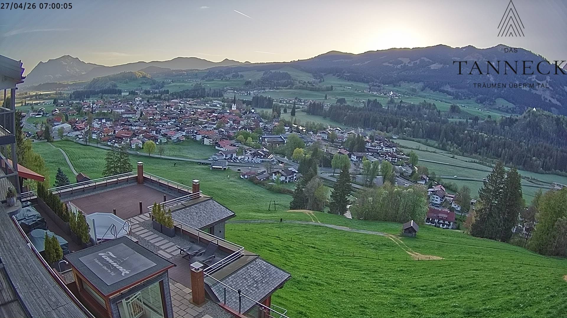Archiv Foto Webcam Fischen, Hotel Tanneck