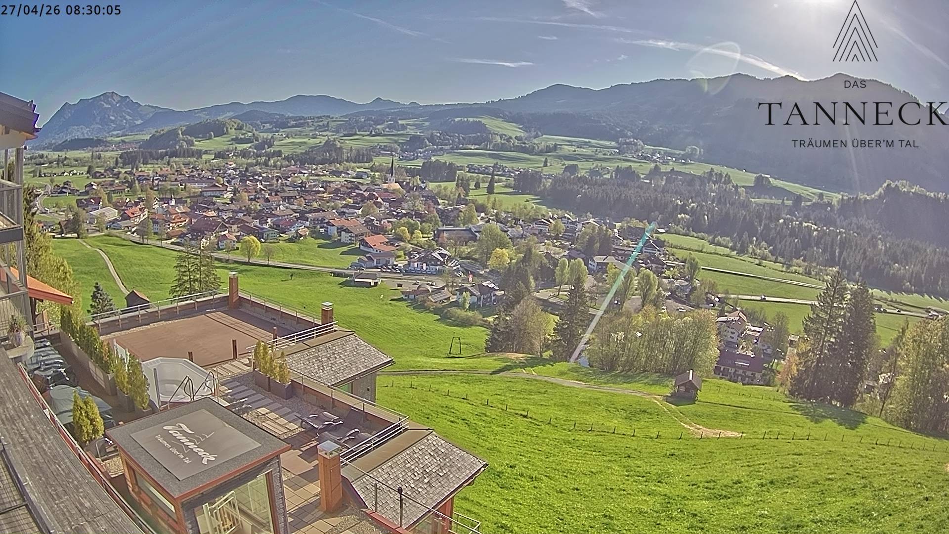 Archiv Foto Webcam Fischen, Hotel Tanneck