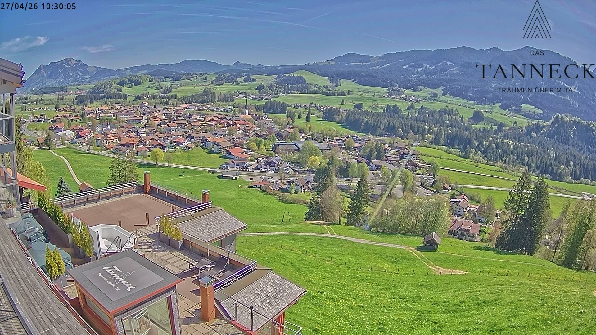 Archiv Foto Webcam Fischen, Hotel Tanneck