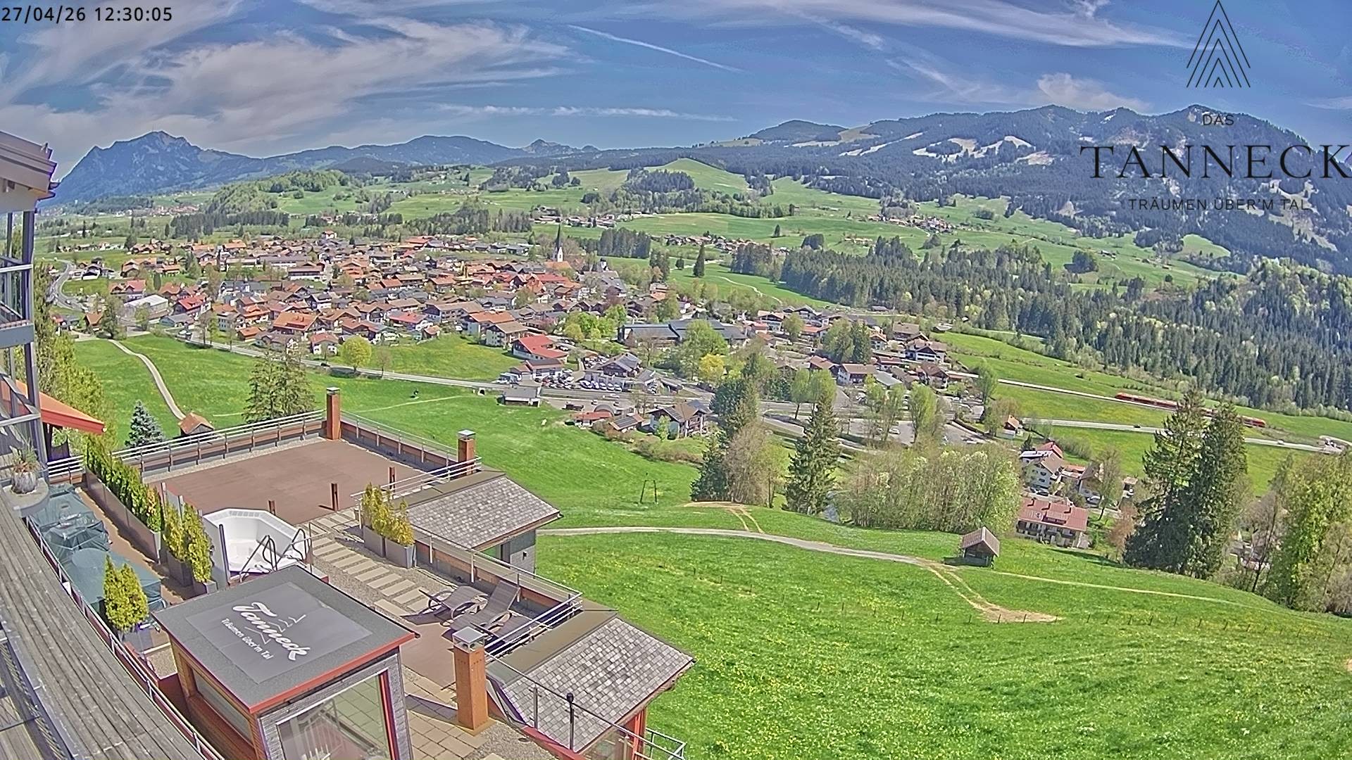 Archiv Foto Webcam Fischen, Hotel Tanneck