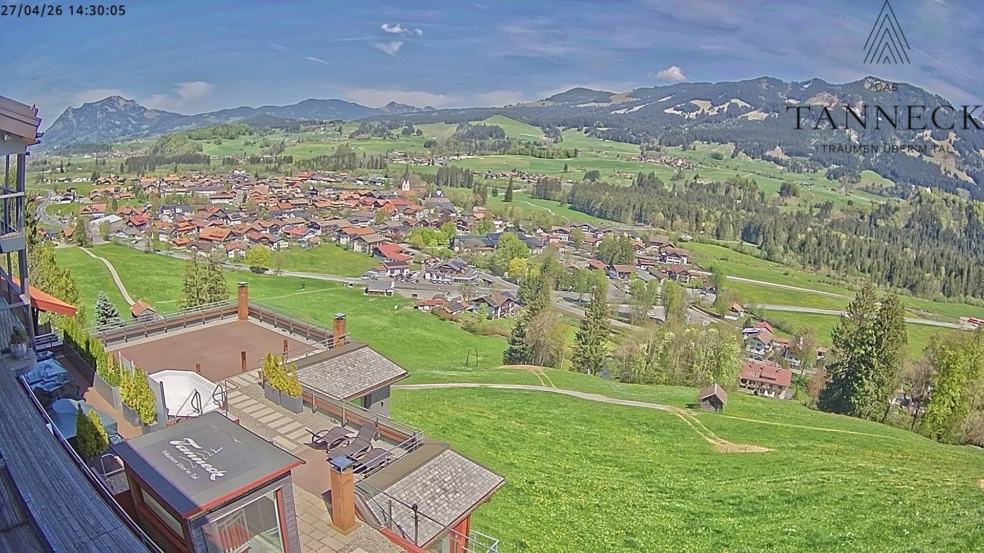 Archiv Foto Webcam Fischen, Hotel Tanneck