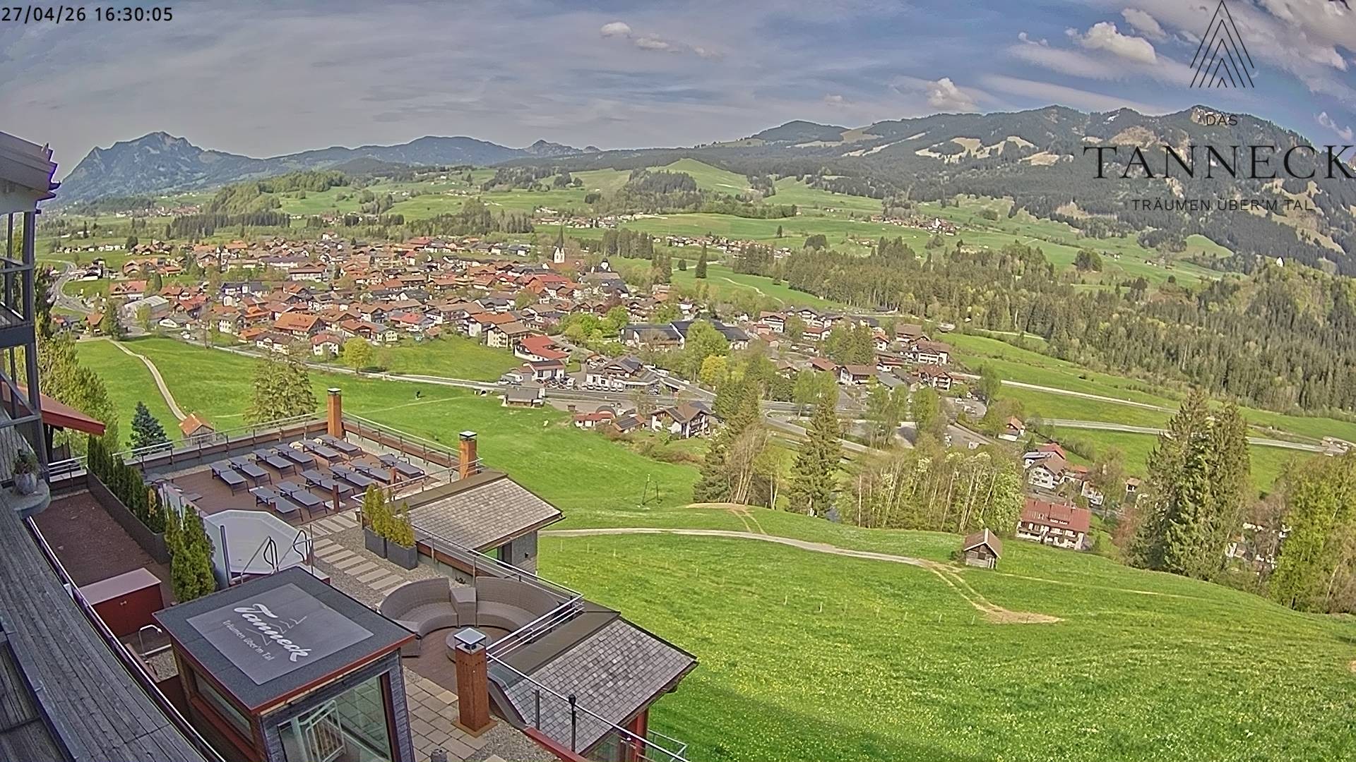 Archiv Foto Webcam Fischen, Hotel Tanneck