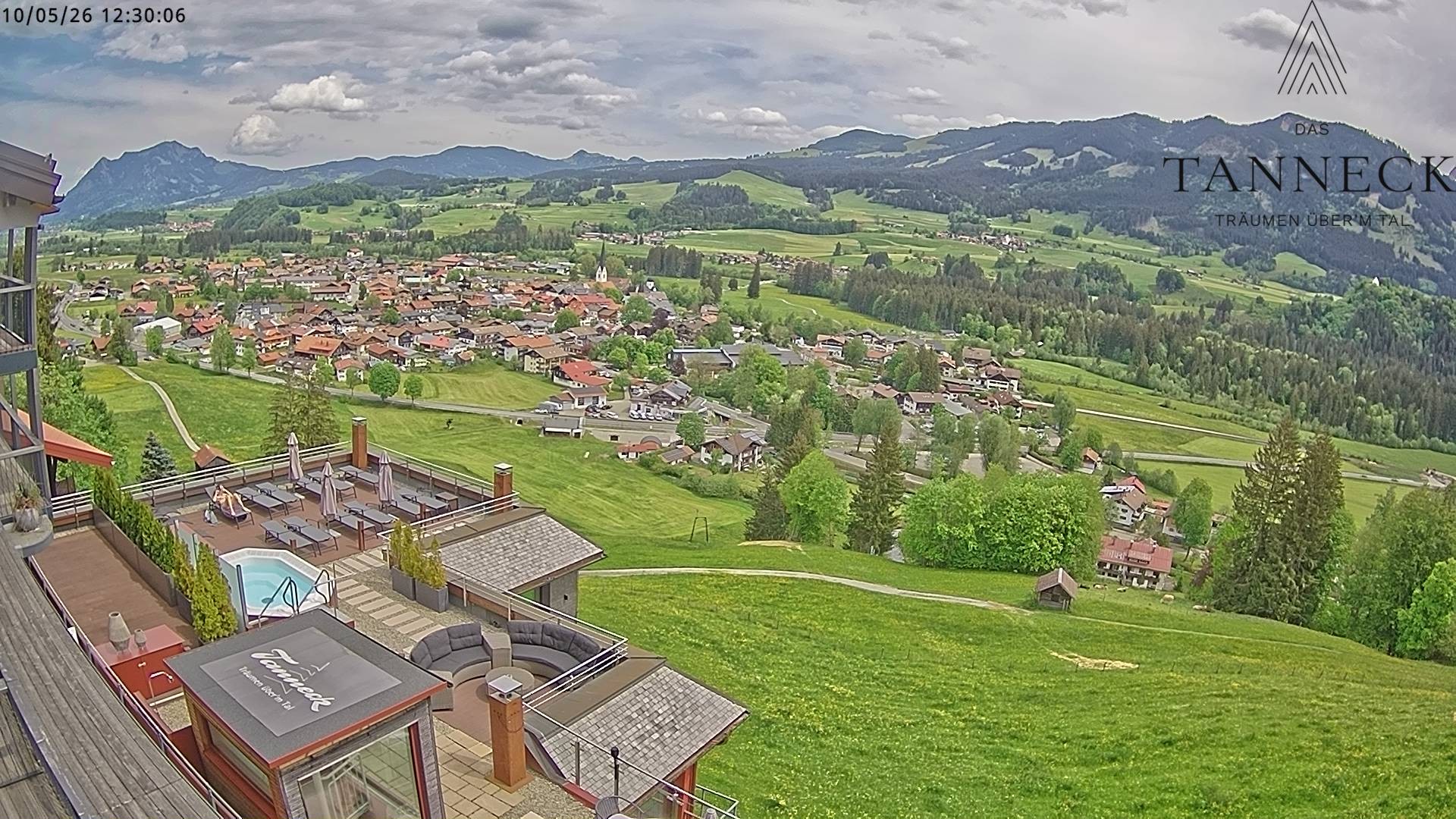 Archived image Webcam Fischen in the Allgäu, Tanneck Hotel