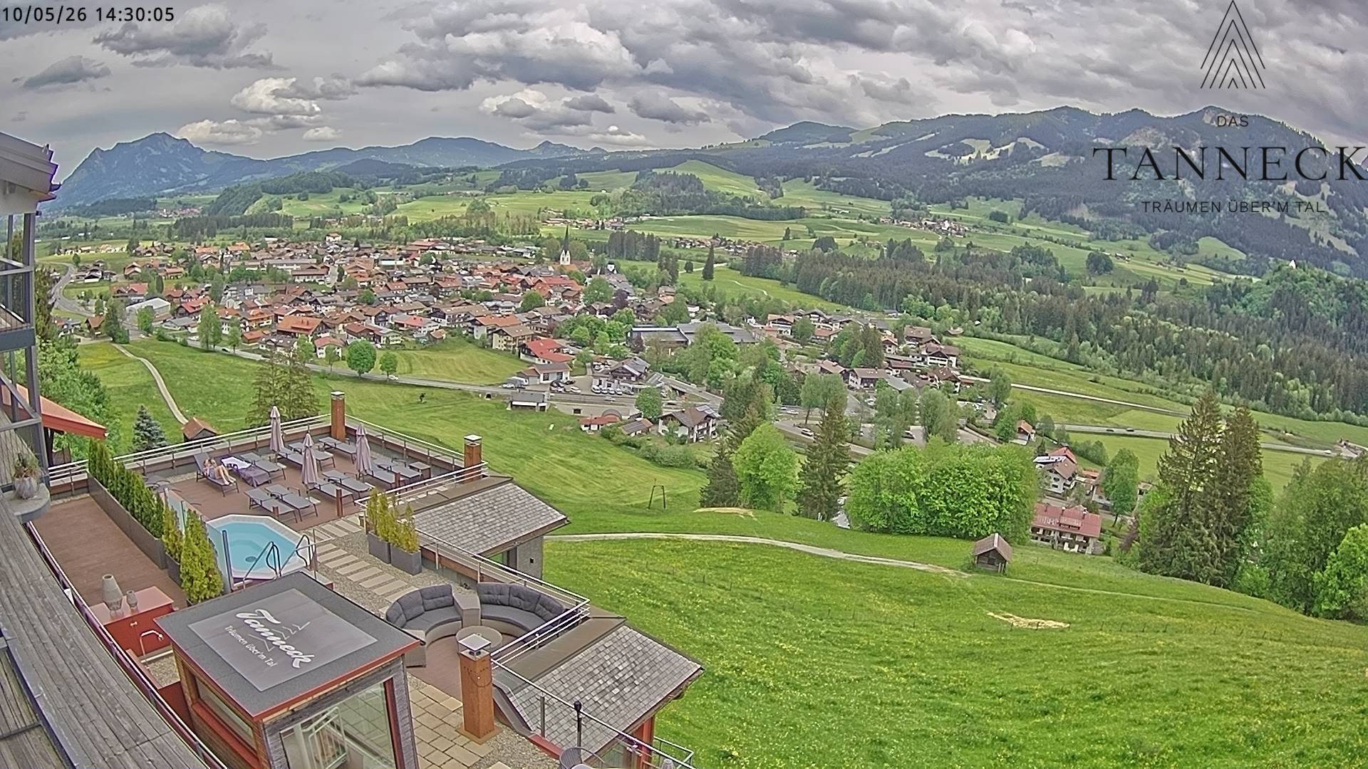 Archived image Webcam Fischen in the Allgäu, Tanneck Hotel