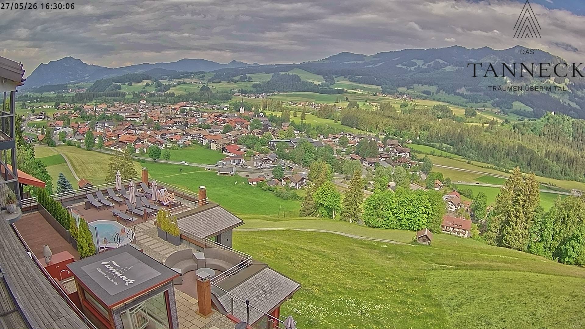 Archived image Webcam Fischen in the Allgäu, Tanneck Hotel