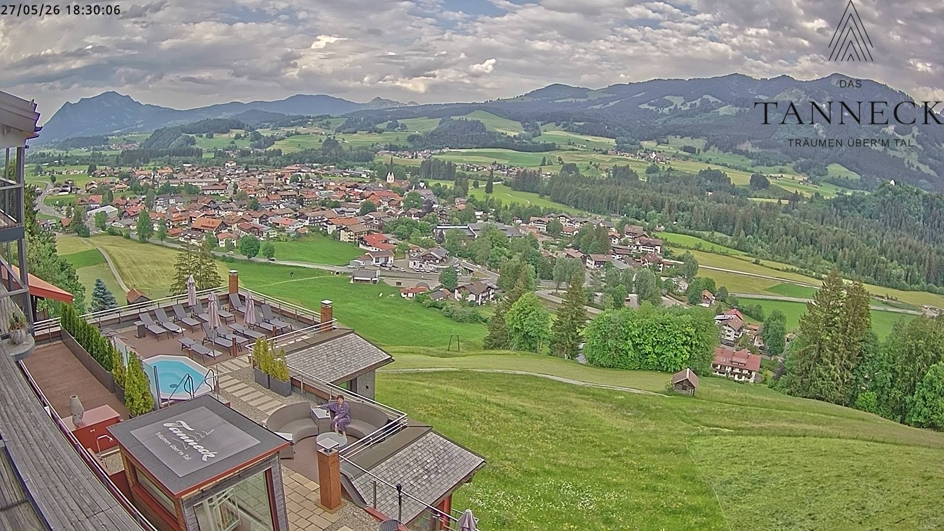 Archived image Webcam Fischen in the Allgäu, Tanneck Hotel