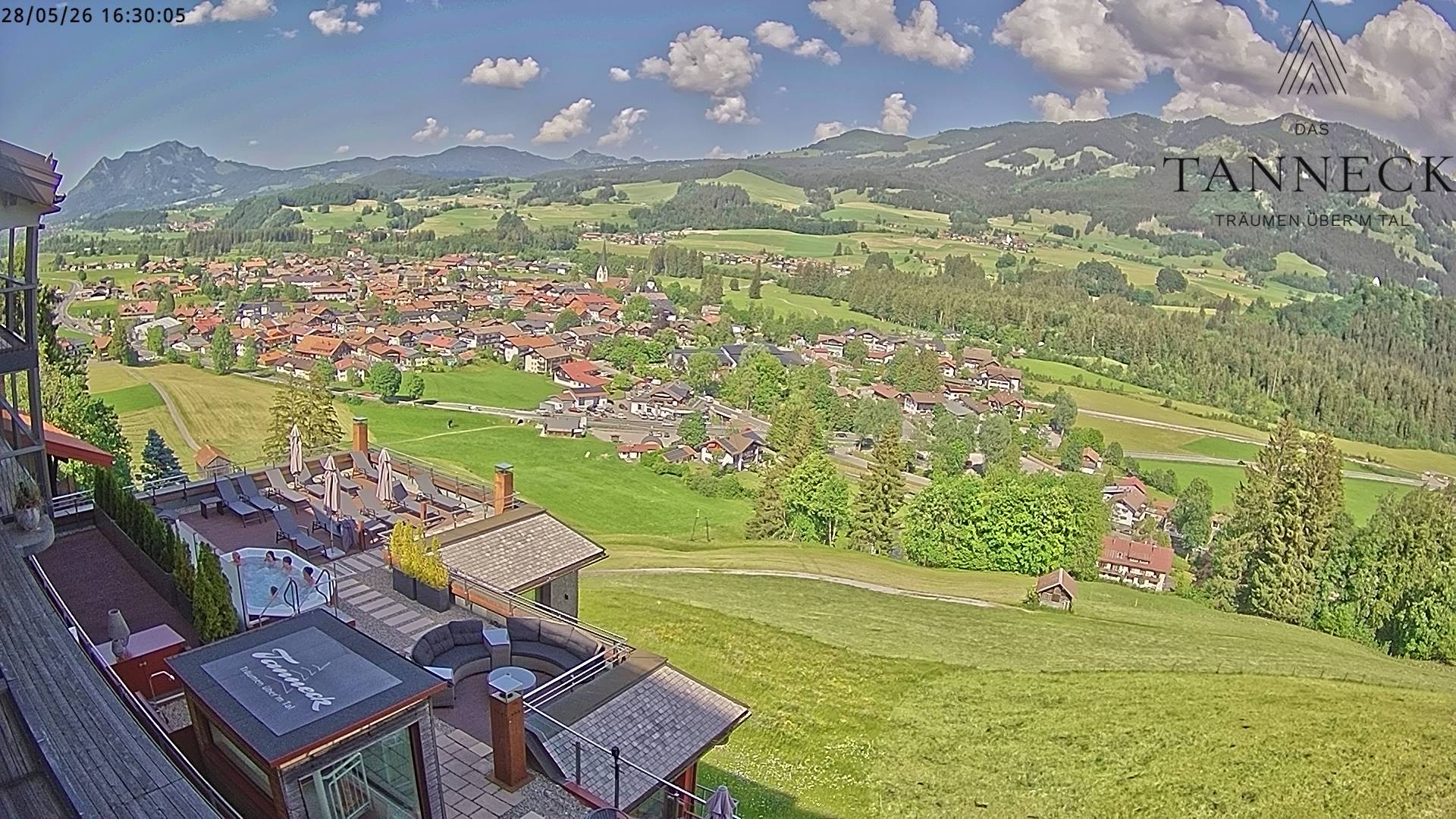 Archived image Webcam Fischen in the Allgäu, Tanneck Hotel