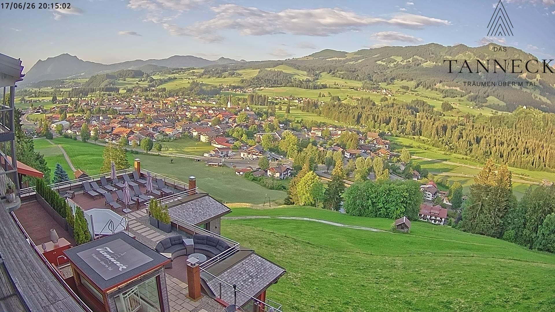 Archived image Webcam Fischen in the Allgäu, Tanneck Hotel