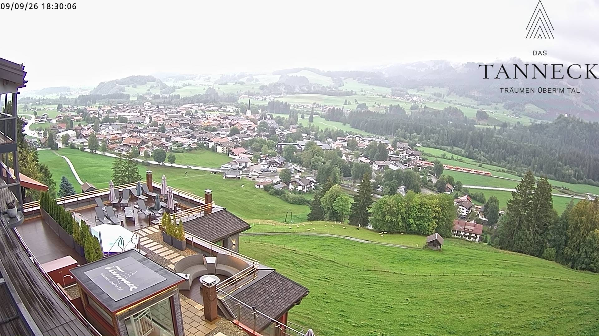 Archiv Foto Webcam Fischen, Hotel Tanneck