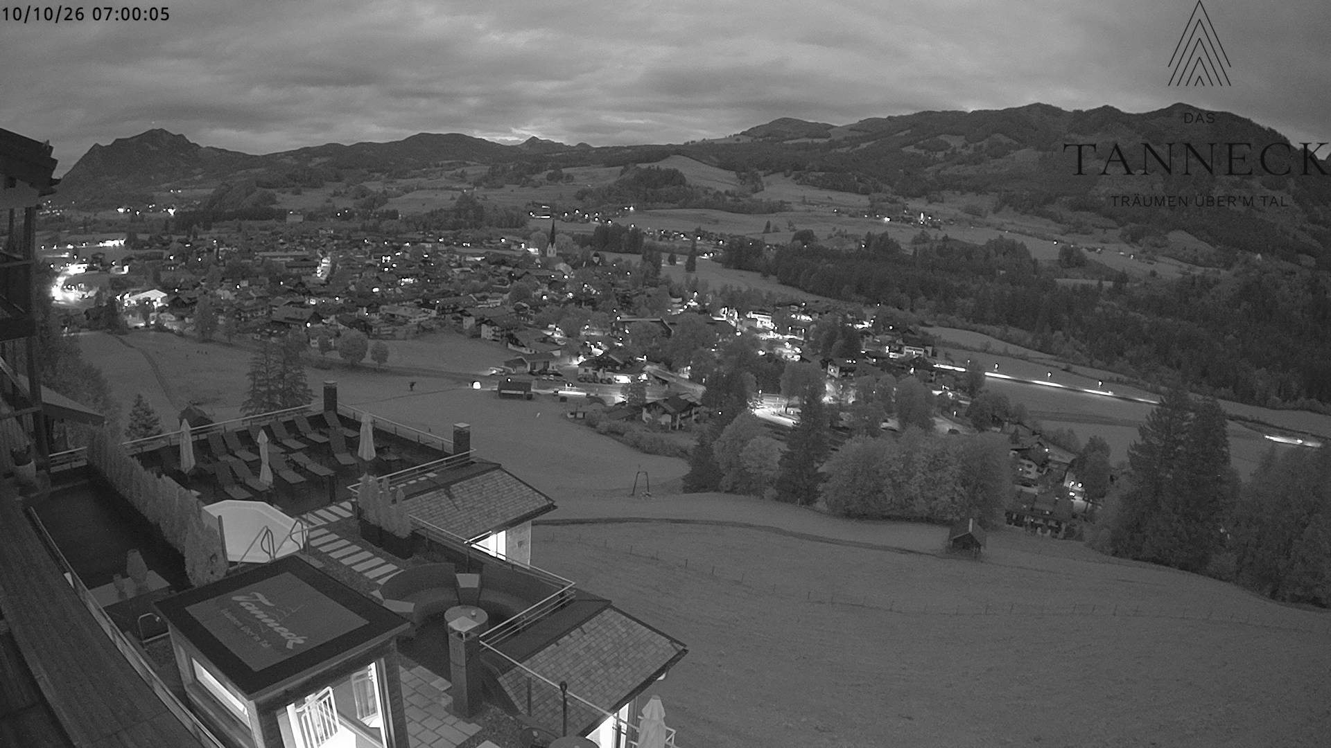 Archived image Webcam Fischen in the Allgäu, Tanneck Hotel