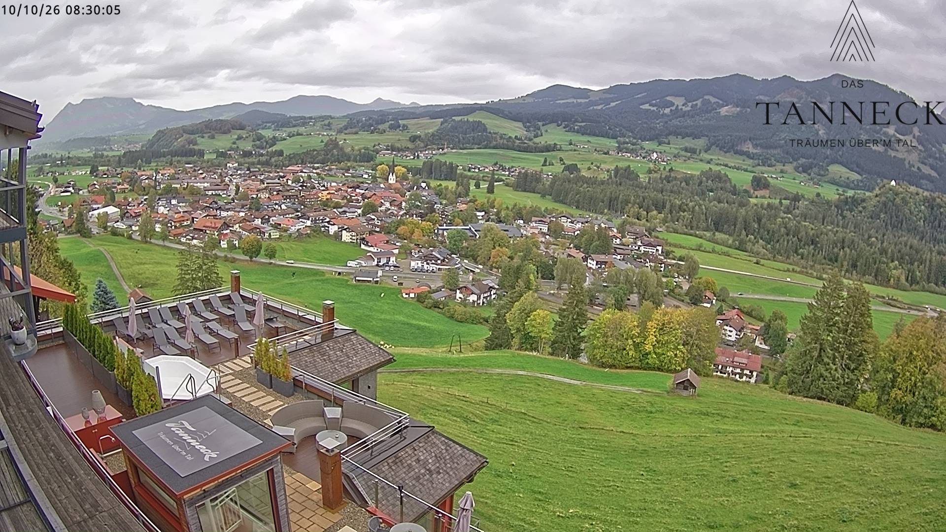 Archived image Webcam Fischen in the Allgäu, Tanneck Hotel