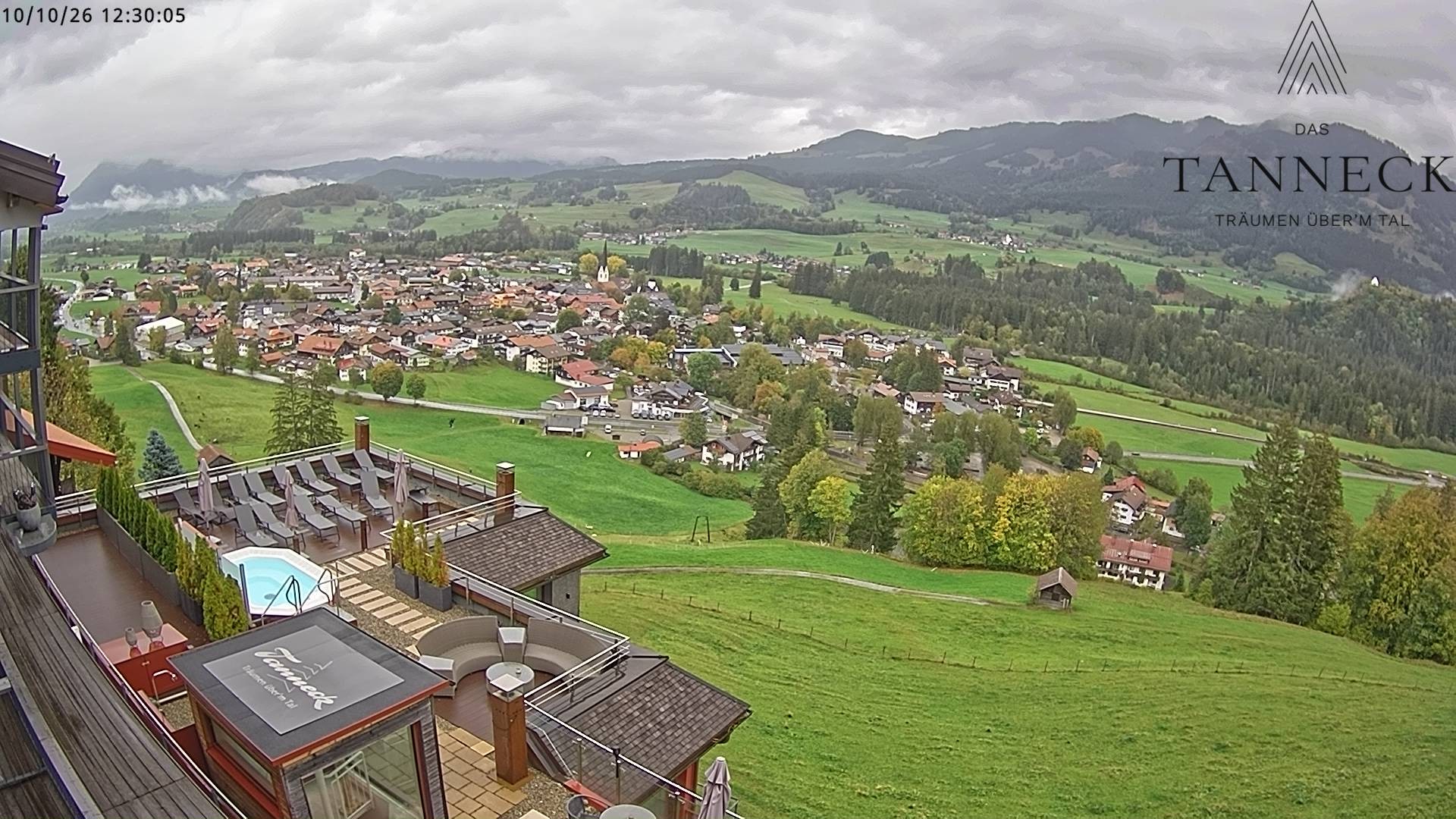 Archived image Webcam Fischen in the Allgäu, Tanneck Hotel
