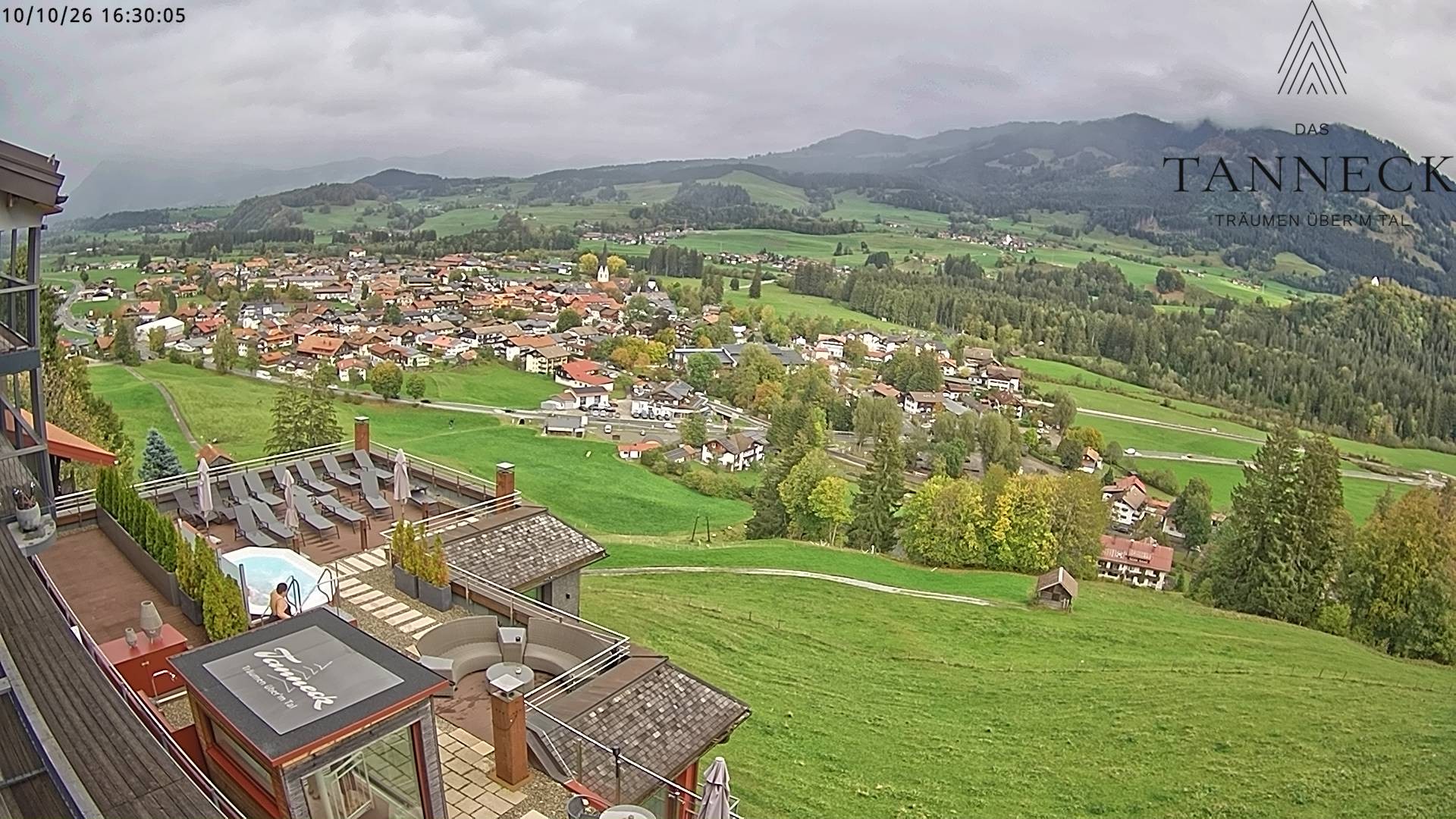 Archived image Webcam Fischen in the Allgäu, Tanneck Hotel