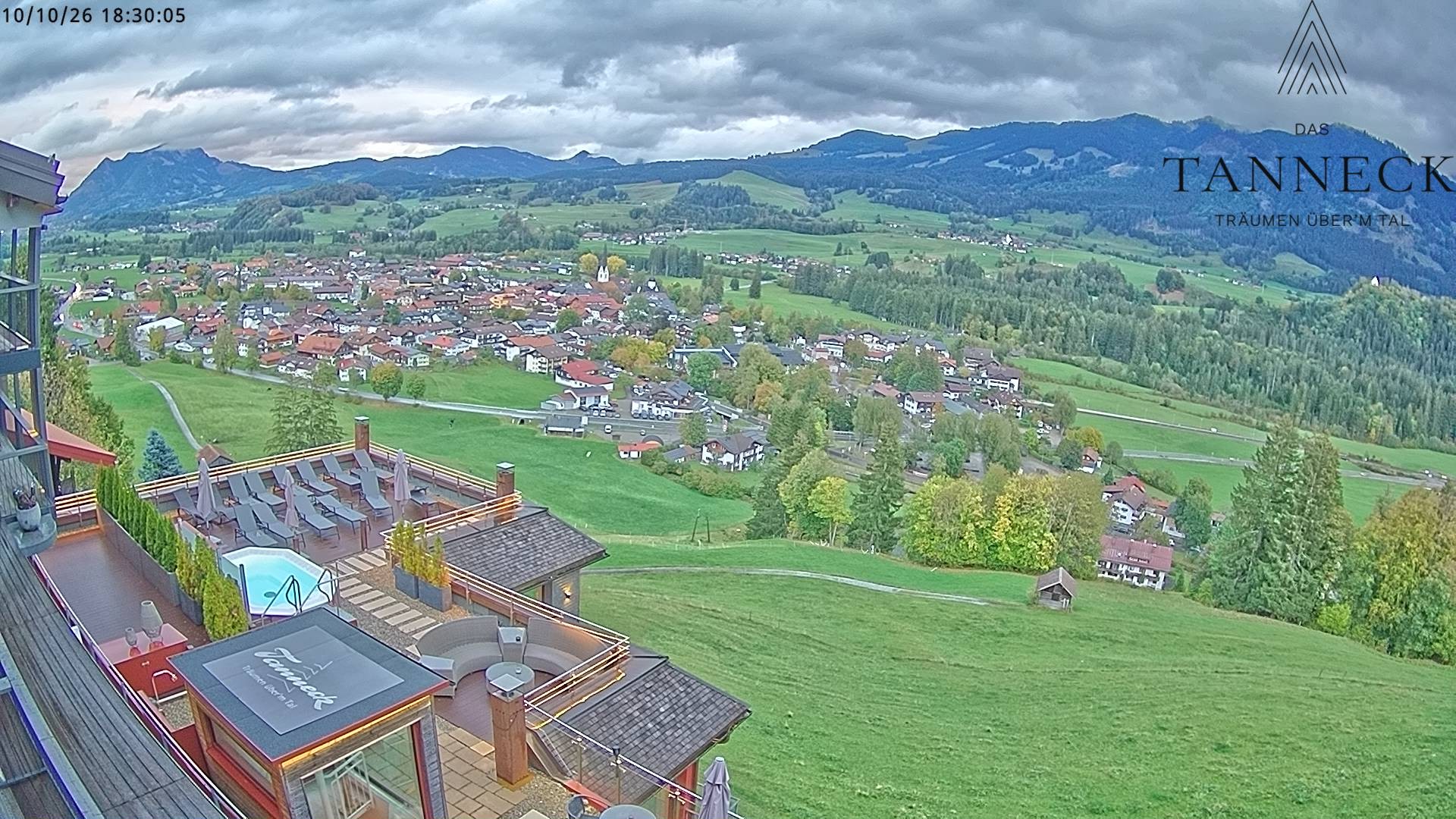 Archived image Webcam Fischen in the Allgäu, Tanneck Hotel