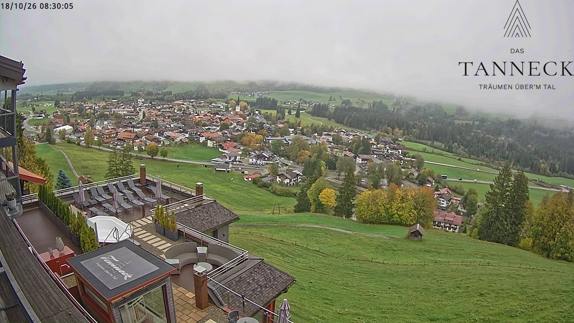 Archiv Foto Webcam Fischen, Hotel Tanneck