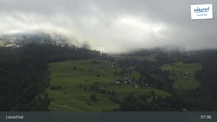 Archiv Foto Webcam Lesachtal in Kärnten