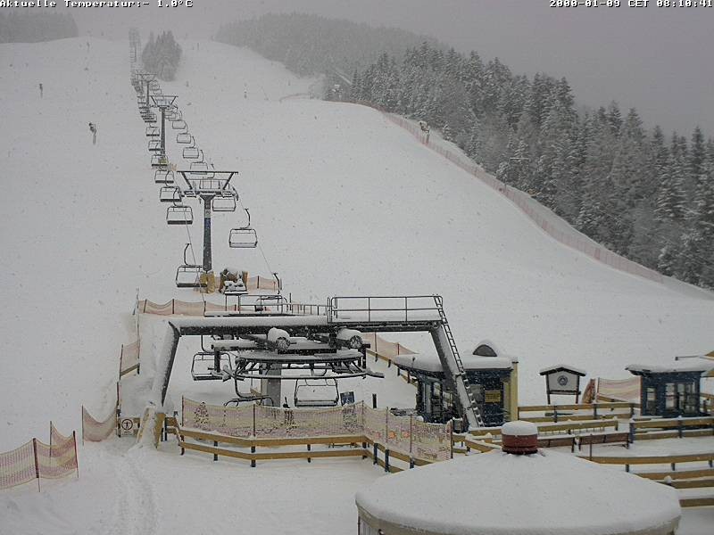 Archiv Foto Webcam Talstation Gschwandtkopf, Seefeld