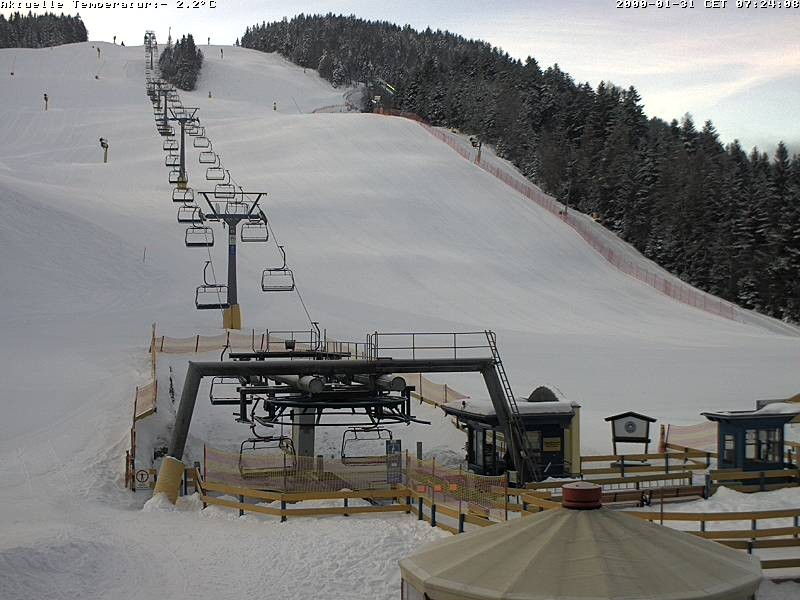 Archiv Foto Webcam Talstation Gschwandtkopf, Seefeld