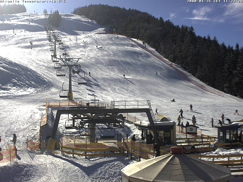 Archiv Foto Webcam Talstation Gschwandtkopf, Seefeld
