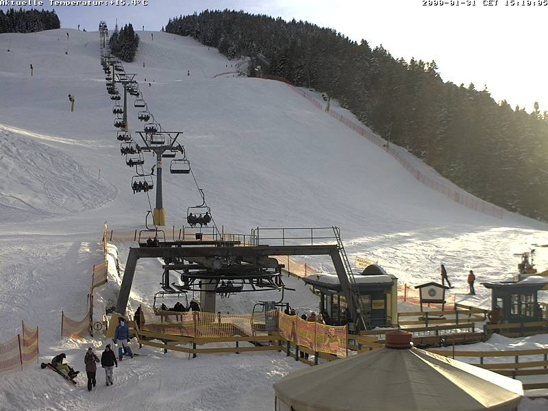 Archiv Foto Webcam Talstation Gschwandtkopf, Seefeld
