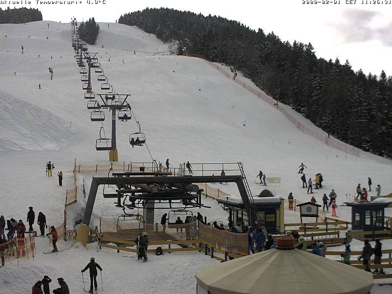 Archiv Foto Webcam Talstation Gschwandtkopf, Seefeld