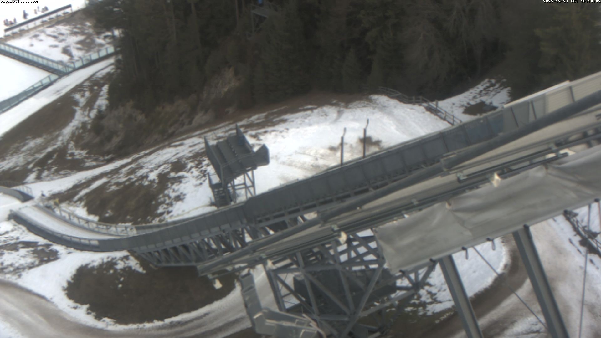 Archiv Foto Webcam Sprungschanze, Seefeld in Tirol