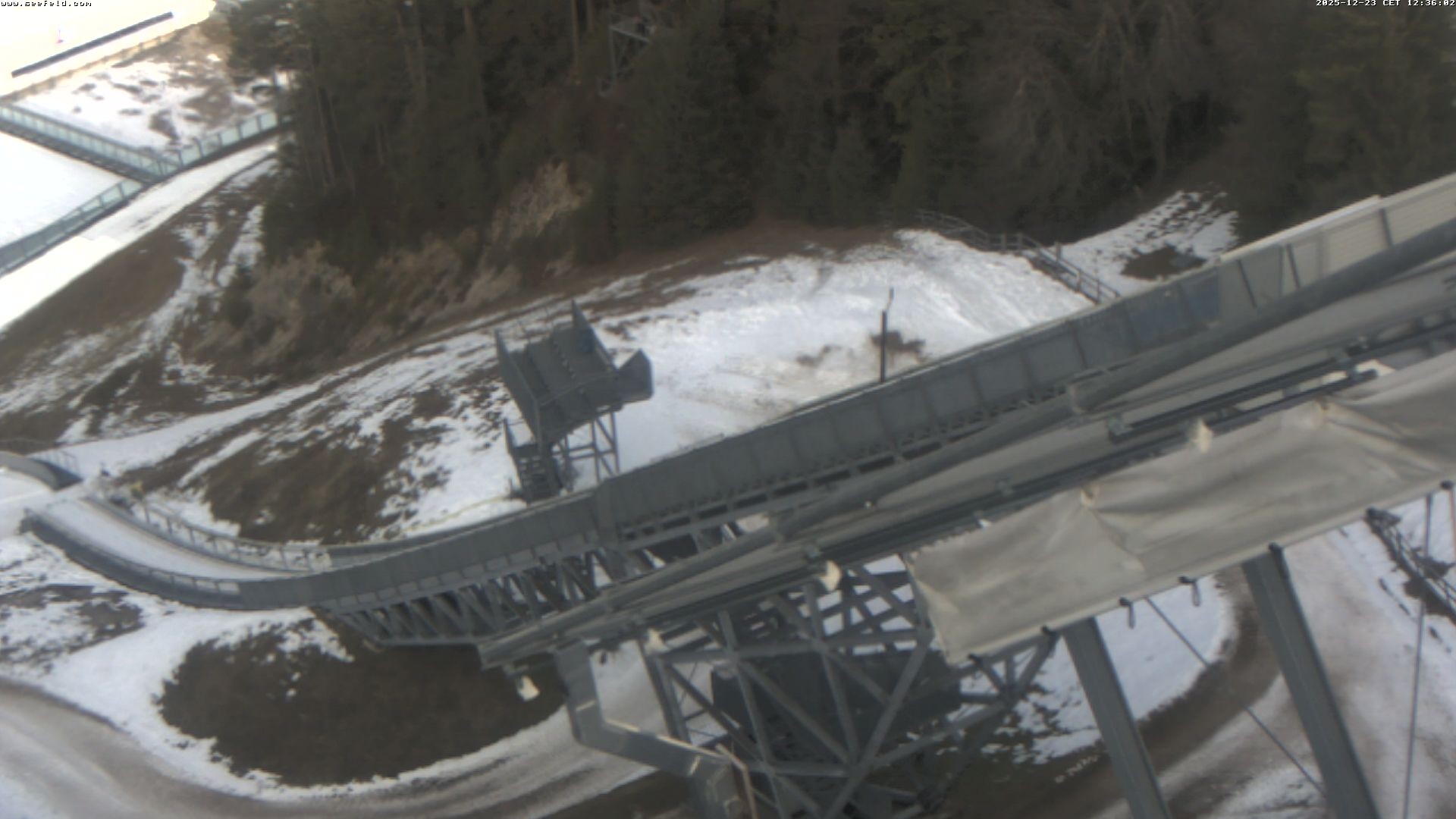 Archiv Foto Webcam Sprungschanze, Seefeld in Tirol