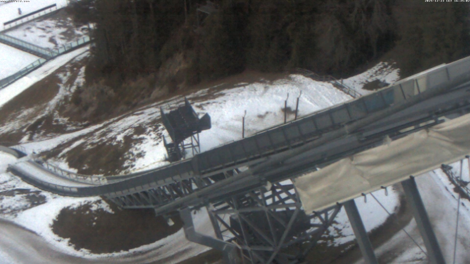 Archiv Foto Webcam Sprungschanze, Seefeld in Tirol