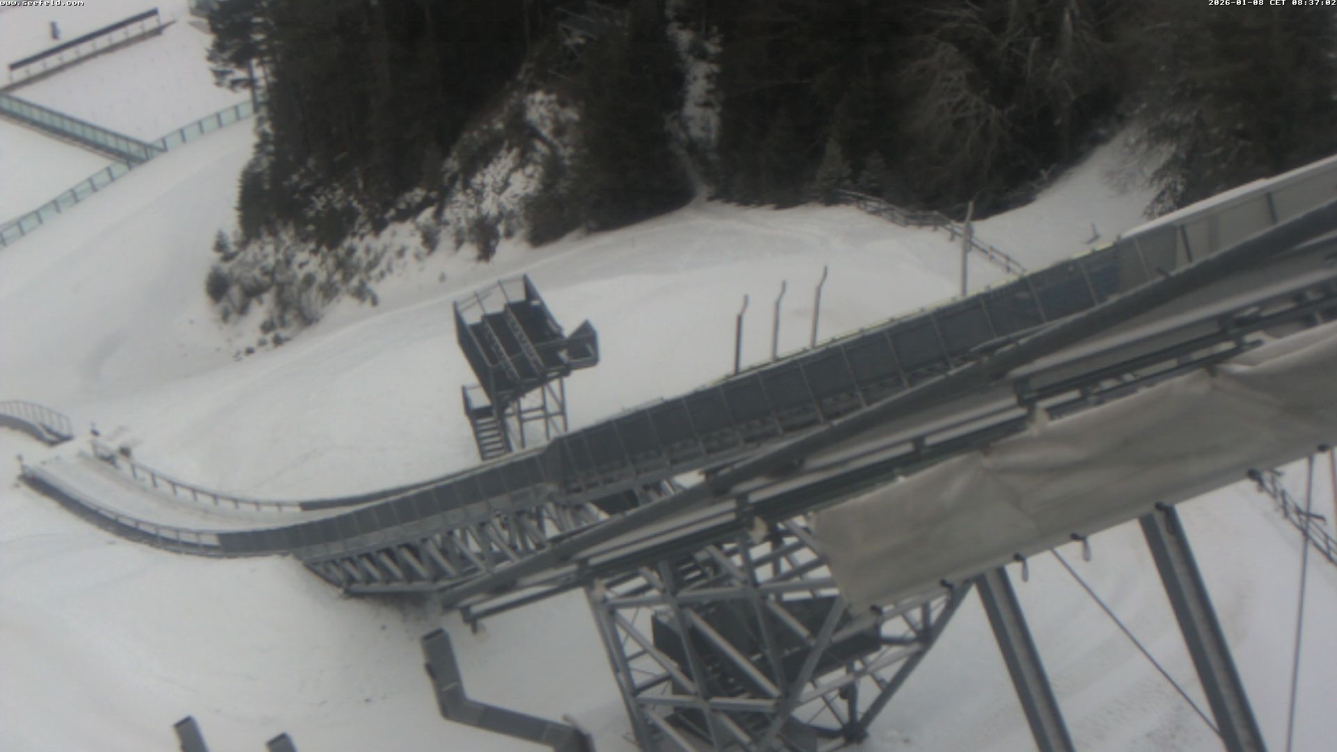 Archiv Foto Webcam Sprungschanze, Seefeld in Tirol