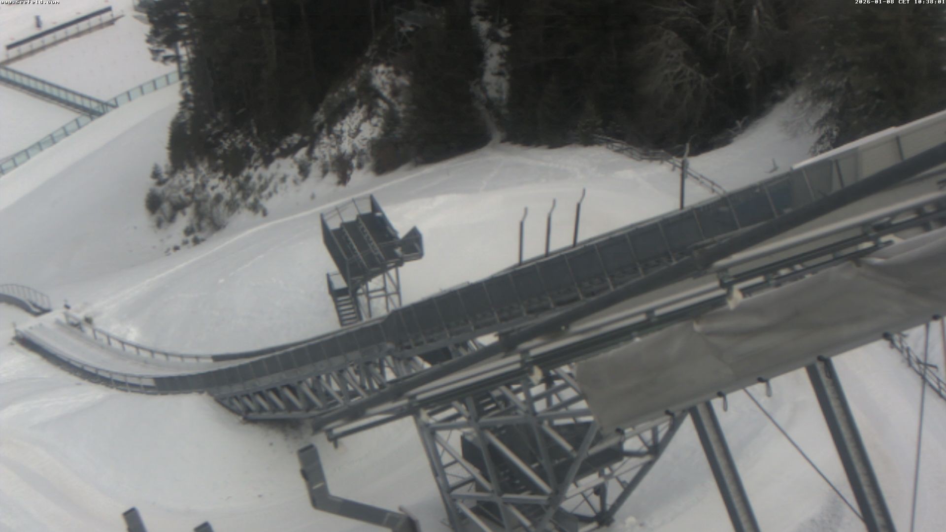 Archiv Foto Webcam Sprungschanze, Seefeld in Tirol