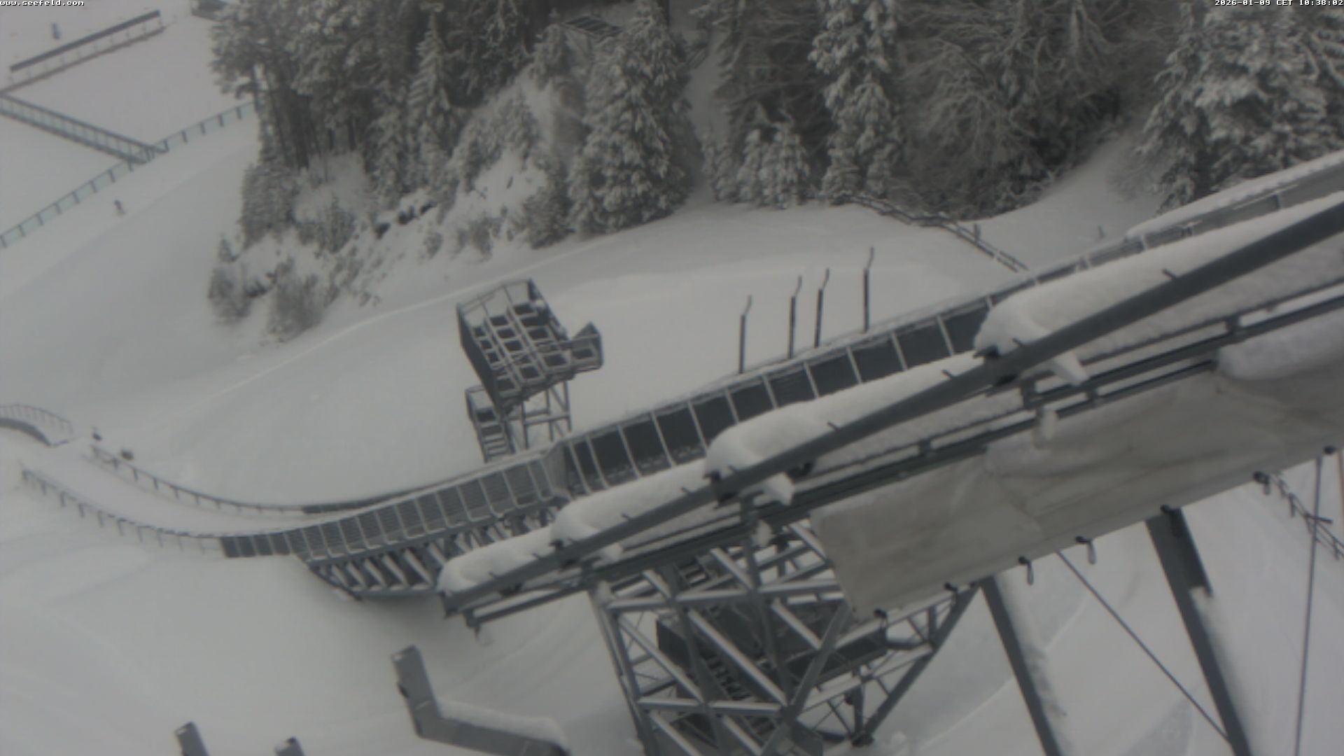 Archived image Webcam ski jump, Seefeld in Tyrol