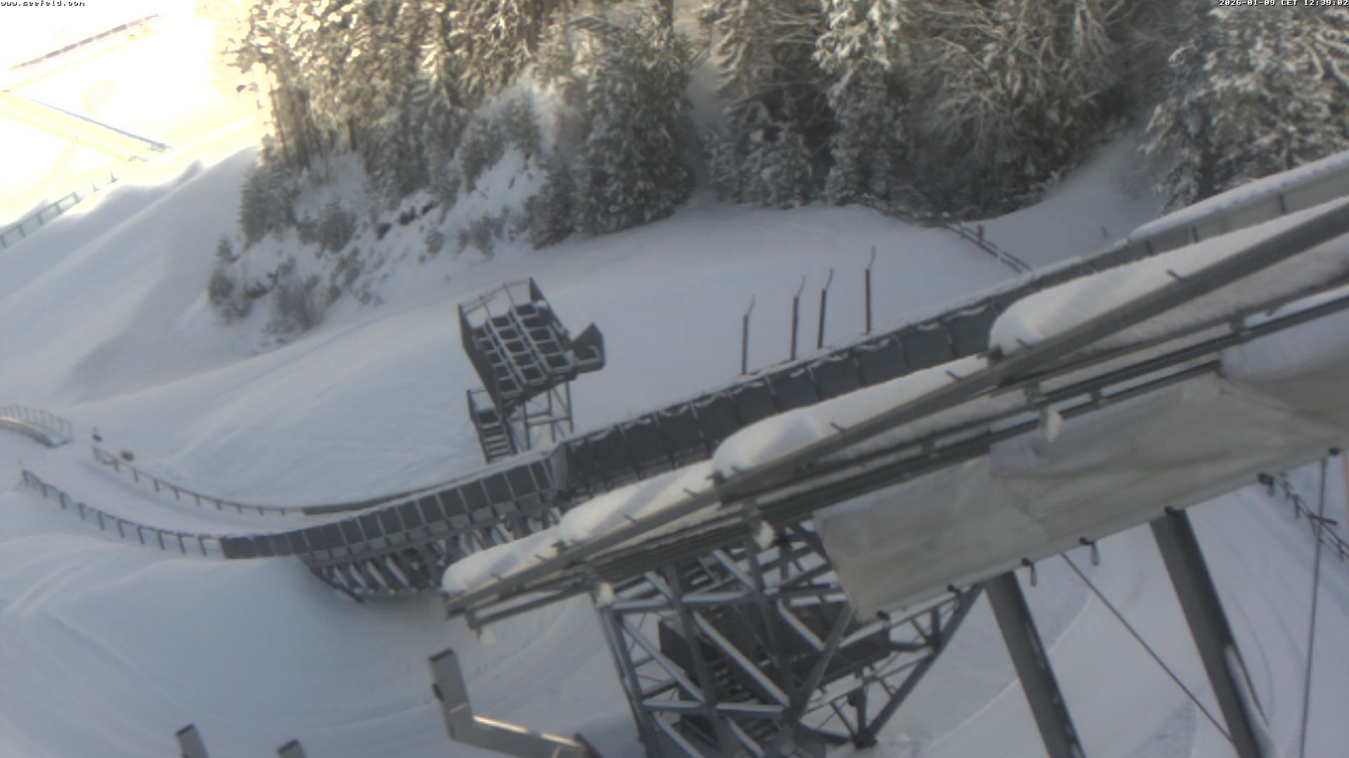 Archiv Foto Webcam Sprungschanze, Seefeld in Tirol